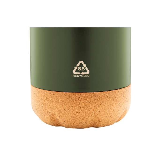Reklámajándék | Recouver termosz, zöld, 500 ml