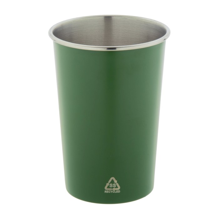 Reklámajándék | Redisha pohár, zöld, 350 ml