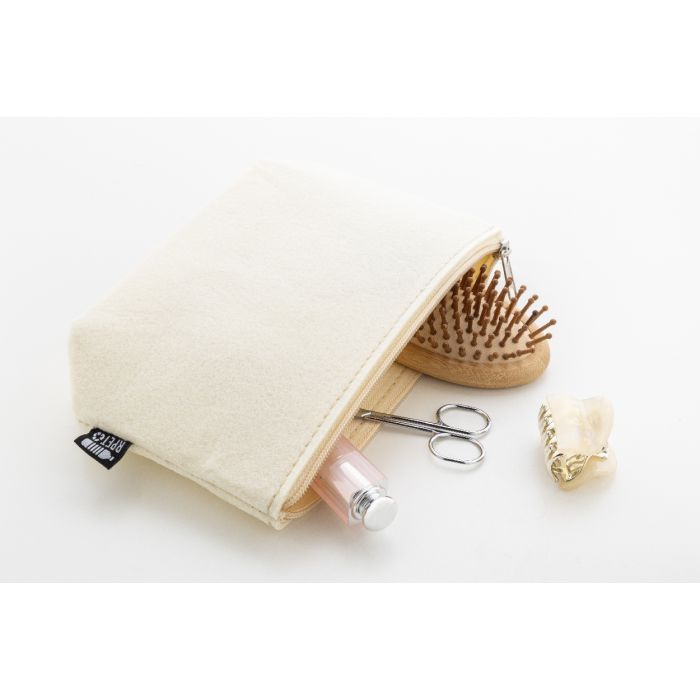 Reklámajándék | Refelt Beauty RPET kozmetikai táska, natúr