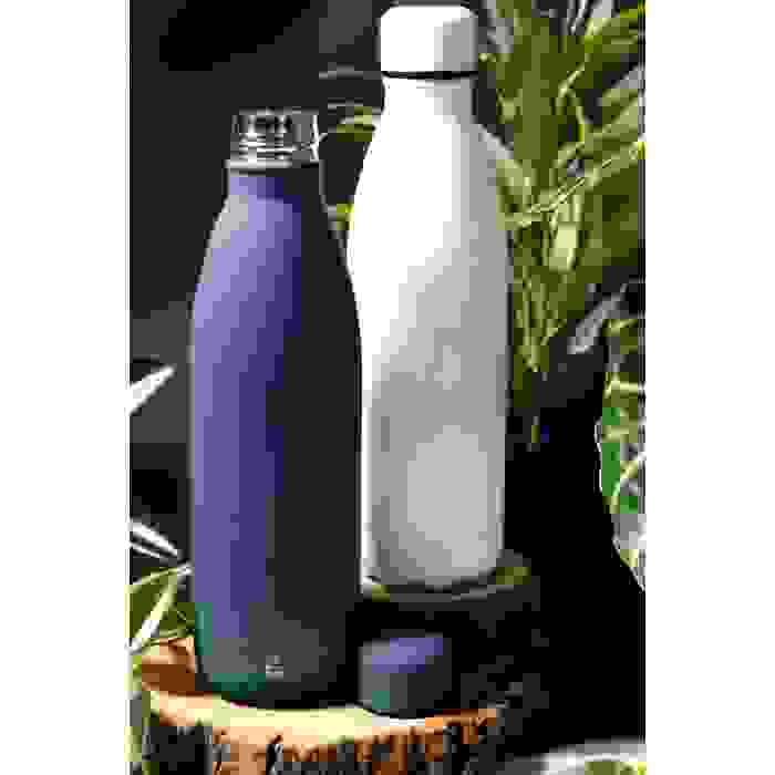 Reklámajándék | Refill Soft újrahasznosított rozsdamentes acél kulacs, sötétkék, 790 ml