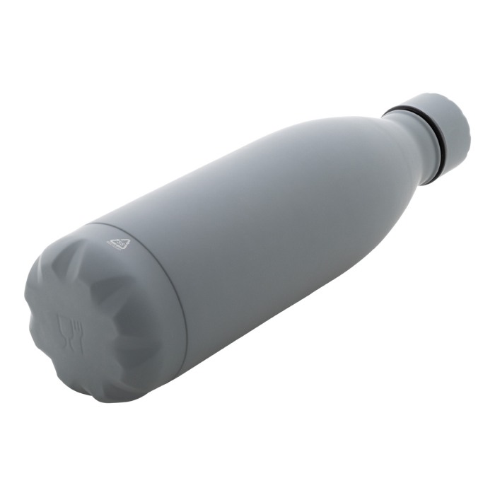 Reklámajándék | Refill Soft újrahasznosított rozsdamentes acél kulacs, szürke, 790 ml