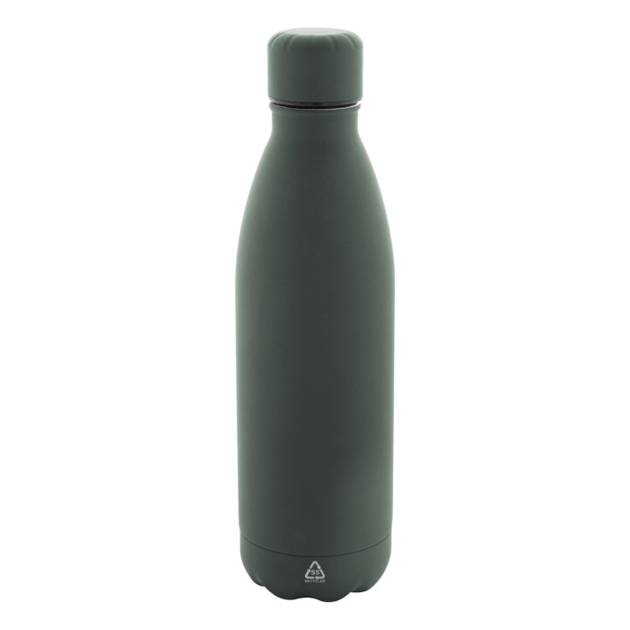 Reklámajándék | Refill Soft újrahasznosított rozsdamentes acél kulacs, zöld, 790 ml