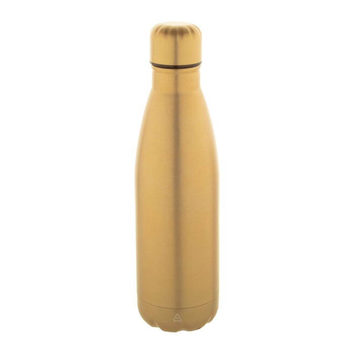 Reklámajándék | Refill újrahasznosított rozsdamentes acél kulacs, arany, 790 ml