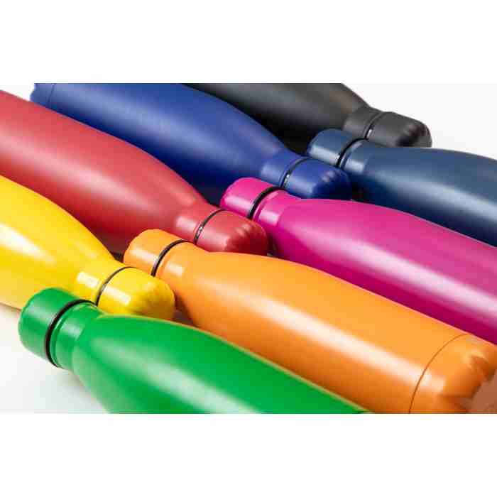 Reklámajándék | Refill újrahasznosított rozsdamentes acél kulacs, piros, 790 ml