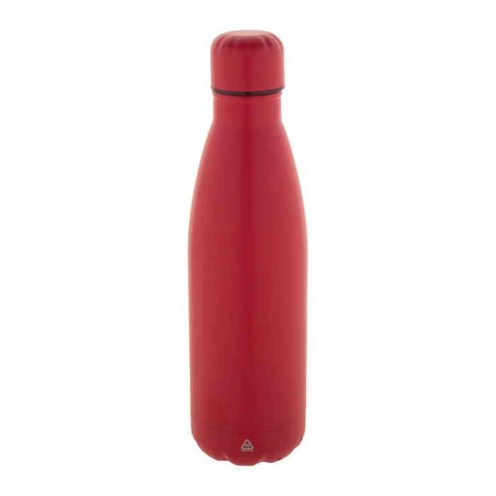 Reklámajándék | Refill újrahasznosított rozsdamentes acél kulacs, piros, 790 ml