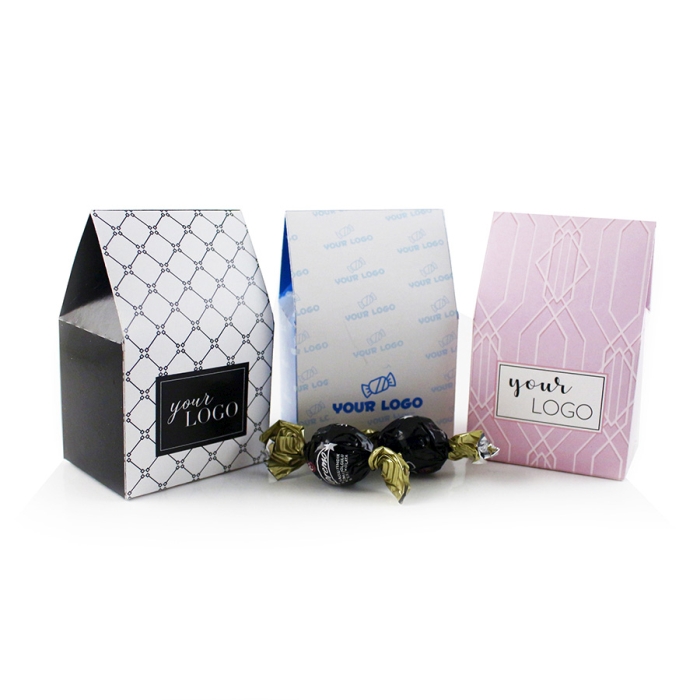 Logózott Reklámédesség: Csokoládé golyók céglogós dobozban