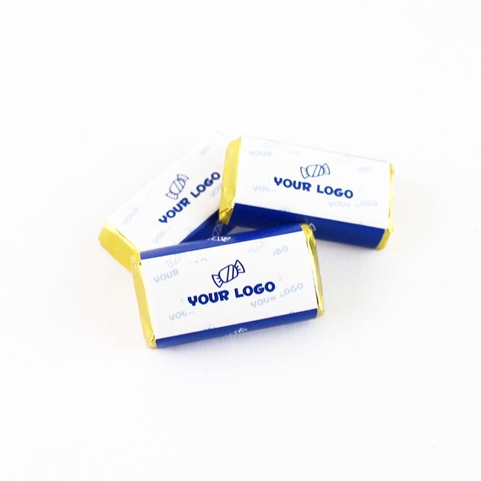 Reklámcsoki, logózott mini céges csoki- 5gr