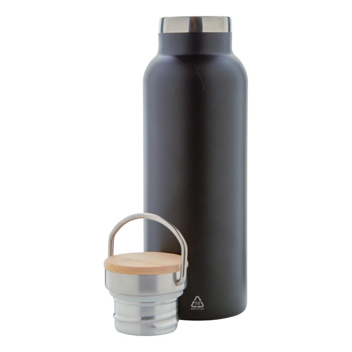 Reklámajándék | Renaslu termosz, fekete, 500 ml