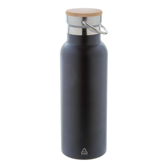 Reklámajándék | Renaslu termosz, fekete, 500 ml