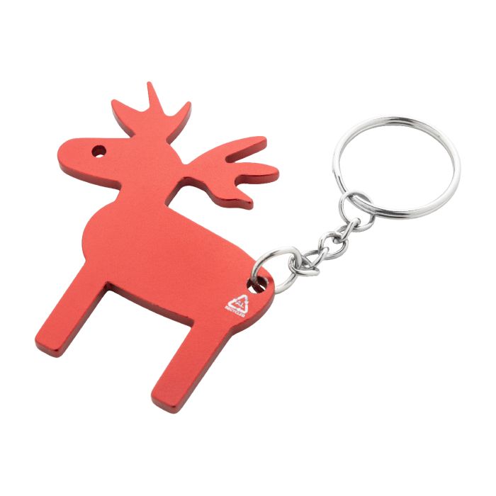 Reklámajándék | Renkey karácsonyi kulcstartó, piros