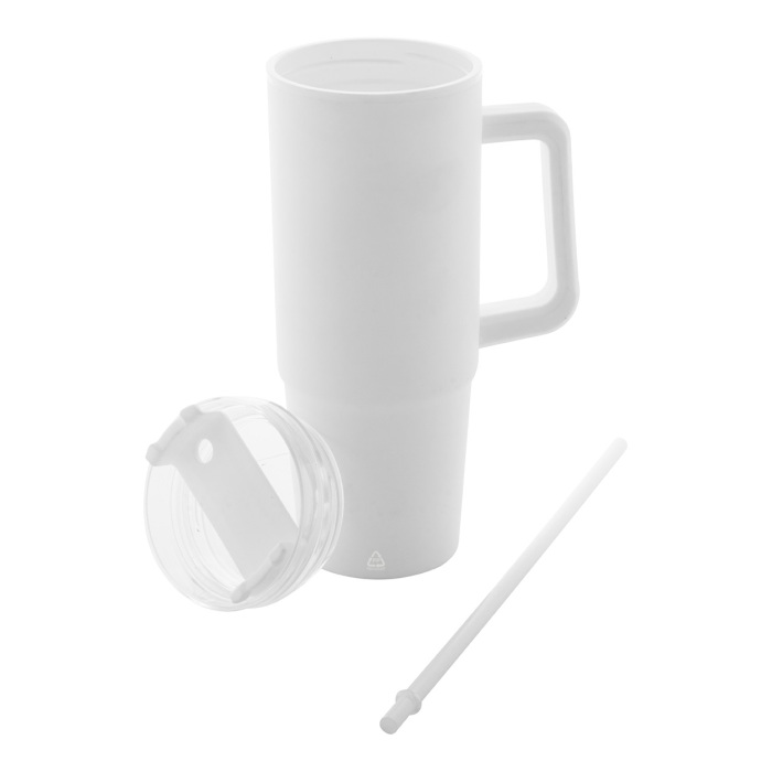 Reklámajándék | Renley thermo bögre, fehér, 900 ml