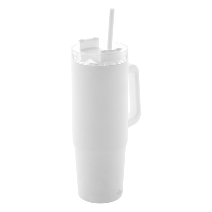 Reklámajándék | Renley thermo bögre, fehér, 900 ml
