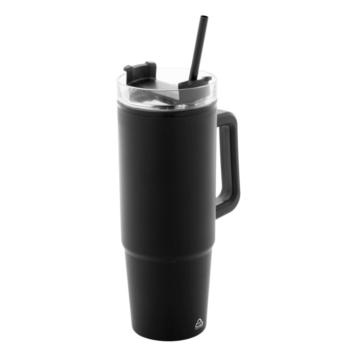 Reklámajándék | Renley thermo bögre, fekete, 900 ml