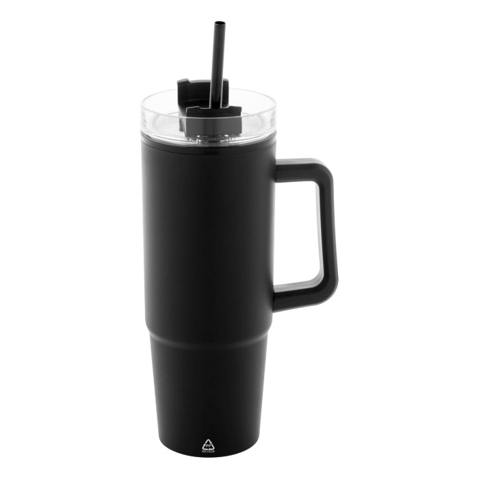 Reklámajándék | Renley thermo bögre, fekete, 900 ml