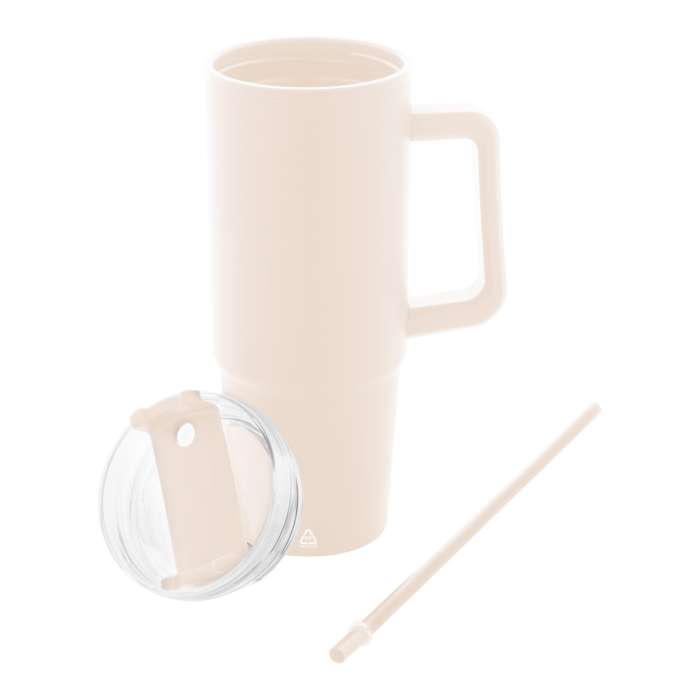 Reklámajándék | Renley thermo bögre, natúr, 900 ml