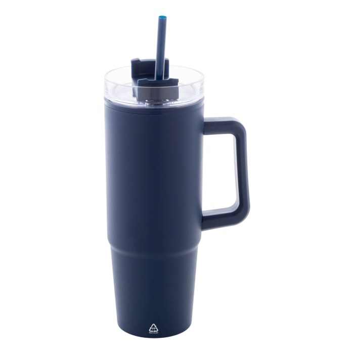 Reklámajándék | Renley thermo bögre, sötétkék, 900 ml