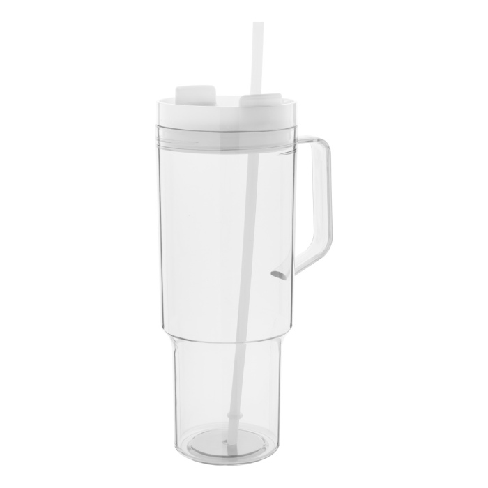 Reklámajándék | Repetus utazó bögre, fehér, 1200 ml