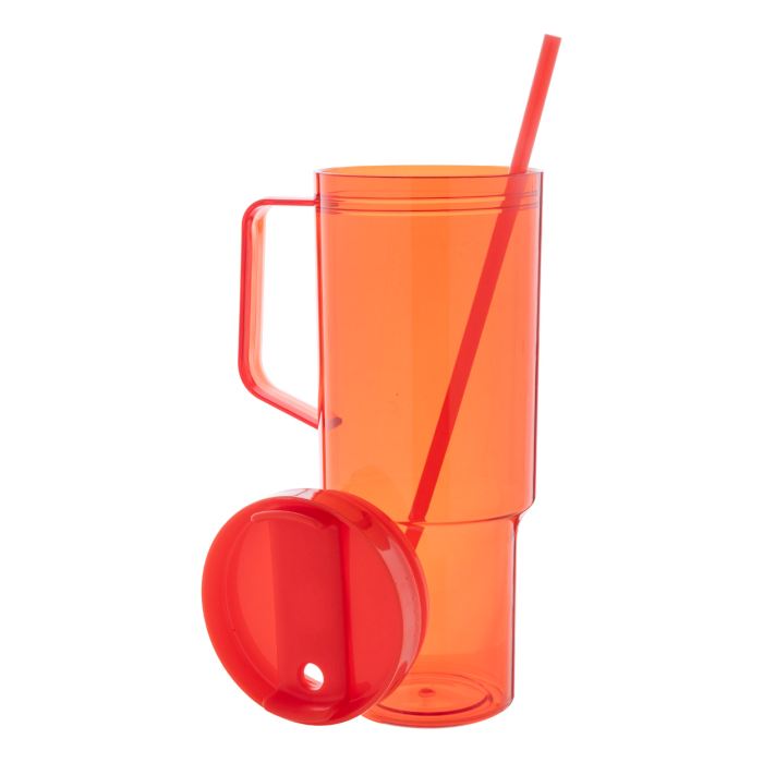 Reklámajándék | Repetus utazó bögre, piros, 1200 ml