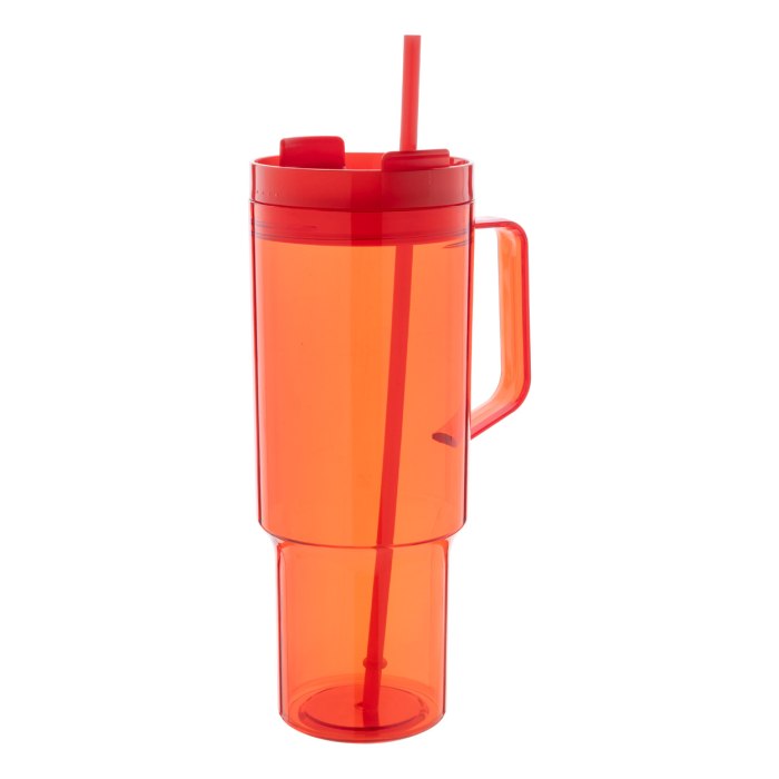 Reklámajándék | Repetus utazó bögre, piros, 1200 ml