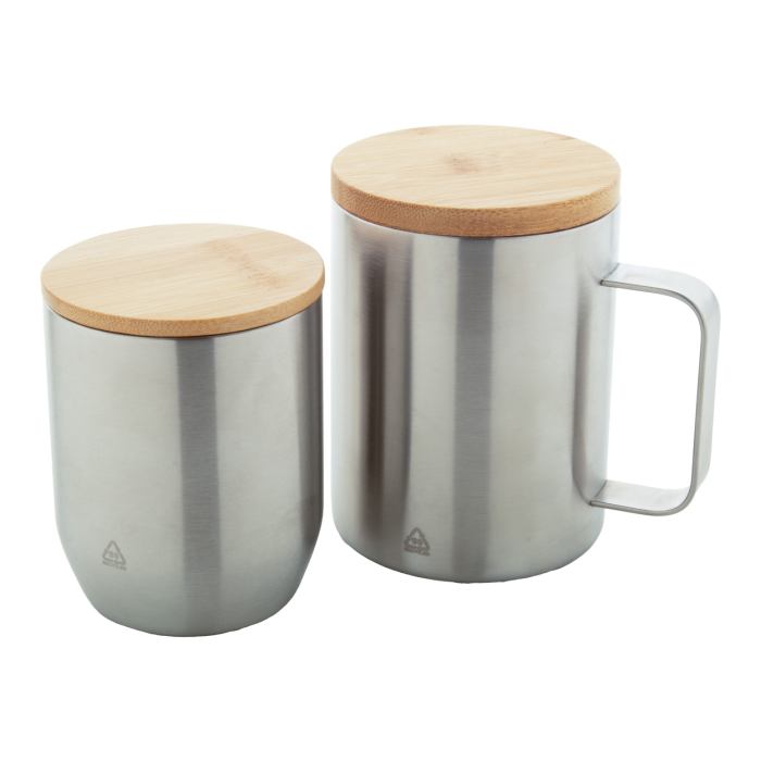 Reklámajándék | Resboo thermo bögre, ezüst, 350 ml