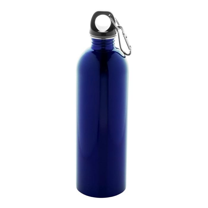 Reklámajándék | Ressuto XL újrahasznosított rozsdamentes acél kulacs, kék, 750 ml