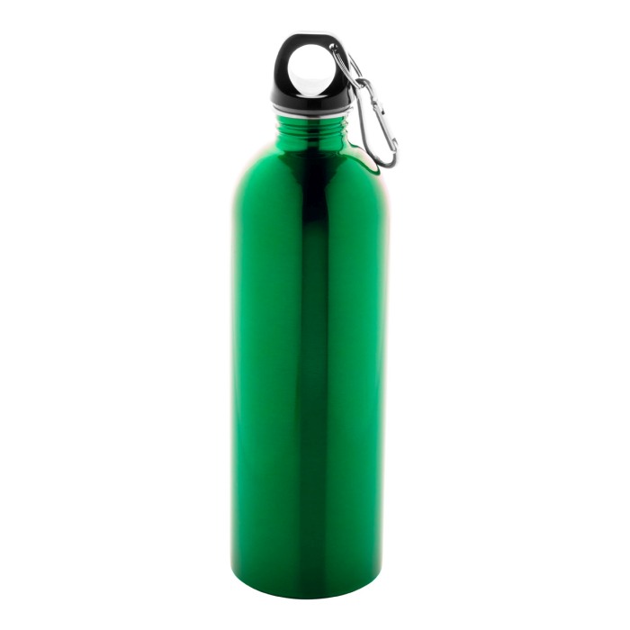 Reklámajándék | Ressuto XL újrahasznosított rozsdamentes acél kulacs, zöld, 750 ml