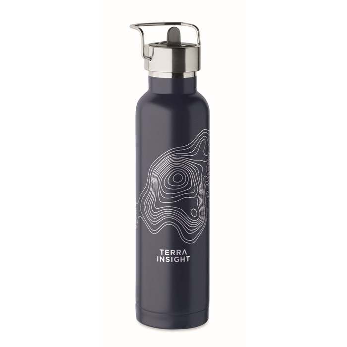 Riflow Duplafalú termoszpalack 660 ml, sötétkék | Reklámajándék, reklámtárgy, céges ajándék, egyedi reklámajándék Reklámajándék | Riflow Duplafalú termoszpalack 660 ml, sötétkék