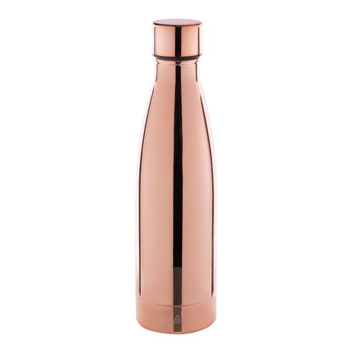 Roppar Oro újrahasznosított rozsdamentes acél rézszigetelt termosz, rózsaszín | Reklámajándék, reklámtárgy, céges ajándék, egyedi reklámajándék Reklámajándék | Roppar Oro újrahasznosított rozsdamentes acél rézszigetelt termosz, rózsaszín