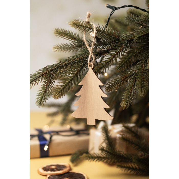 Reklámajándék | Rosvik karácsonyfadísz, karácsonyfa, natúr