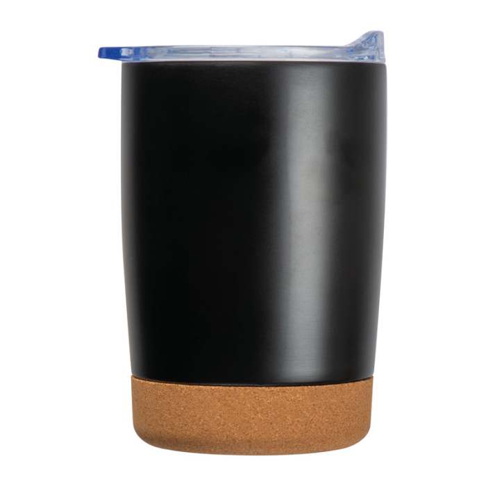 Reklámajándék | Rozsdamentes acél bögre, 350ml, fekete