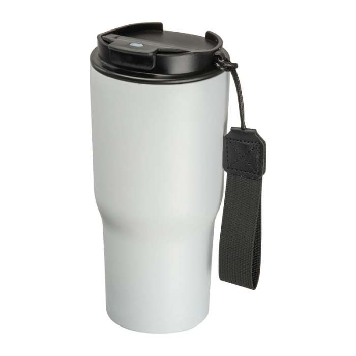 Rozsdamentes acél termosz pohár, 550 ml, fehér | Reklámajándék, reklámtárgy, céges ajándék, egyedi reklámajándék Reklámajándék | Rozsdamentes acél termosz pohár, 550 ml, fehér