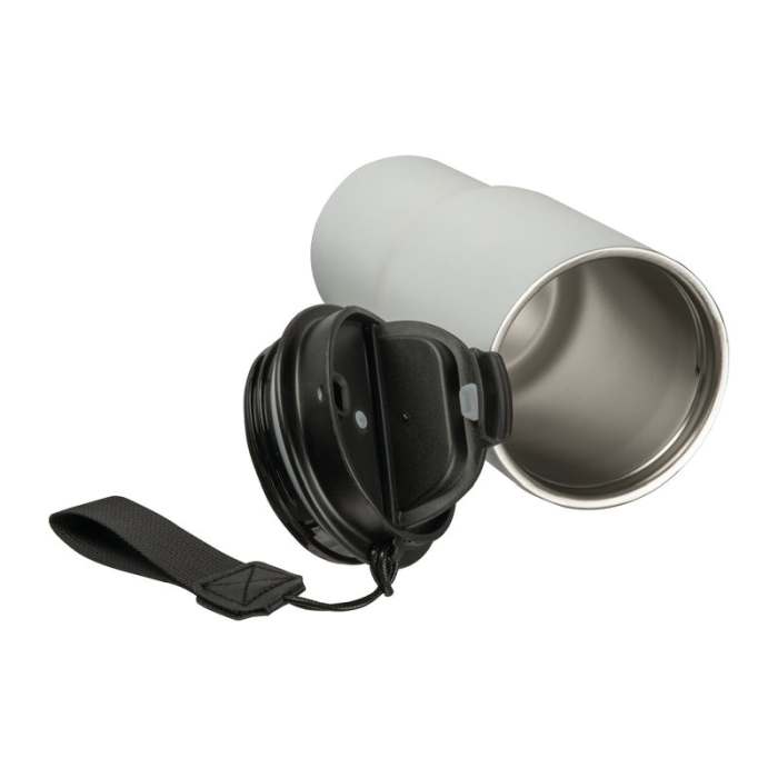 Rozsdamentes acél termosz pohár, 550 ml, fehér | Reklámajándék, reklámtárgy, céges ajándék, egyedi reklámajándék Reklámajándék | Rozsdamentes acél termosz pohár, 550 ml, fehér