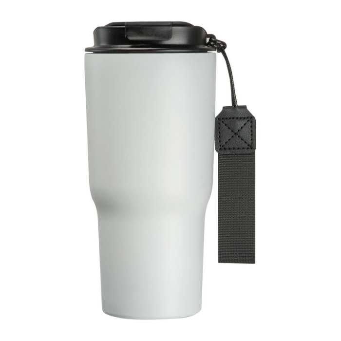 Rozsdamentes acél termosz pohár, 550 ml, fehér | Reklámajándék, reklámtárgy, céges ajándék, egyedi reklámajándék Reklámajándék | Rozsdamentes acél termosz pohár, 550 ml, fehér