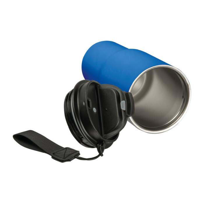 Rozsdamentes acél termosz pohár, 550 ml, kék | Reklámajándék, reklámtárgy, céges ajándék, egyedi reklámajándék Reklámajándék | Rozsdamentes acél termosz pohár, 550 ml, kék