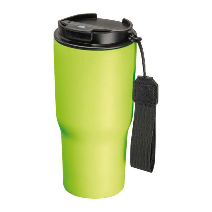Rozsdamentes acél termosz pohár, 550 ml, világoszöld | Reklámajándék, reklámtárgy, céges ajándék, egyedi reklámajándék Reklámajándék | Rozsdamentes acél termosz pohár, 550 ml, világoszöld