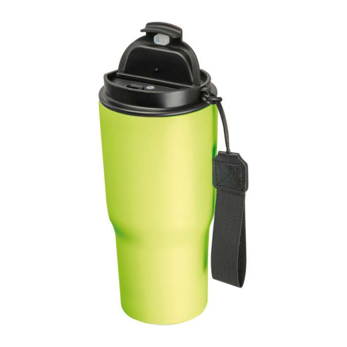 Rozsdamentes acél termosz pohár, 550 ml, világoszöld | Reklámajándék, reklámtárgy, céges ajándék, egyedi reklámajándék Reklámajándék | Rozsdamentes acél termosz pohár, 550 ml, világoszöld