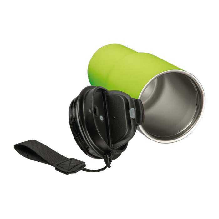 Rozsdamentes acél termosz pohár, 550 ml, világoszöld | Reklámajándék, reklámtárgy, céges ajándék, egyedi reklámajándék Reklámajándék | Rozsdamentes acél termosz pohár, 550 ml, világoszöld