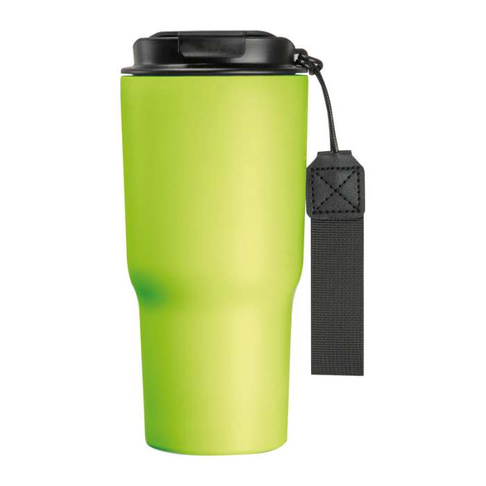 Rozsdamentes acél termosz pohár, 550 ml, világoszöld | Reklámajándék, reklámtárgy, céges ajándék, egyedi reklámajándék Reklámajándék | Rozsdamentes acél termosz pohár, 550 ml, világoszöld