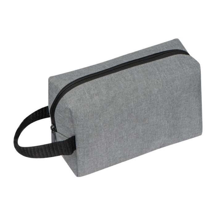 Reklámajándék | RPET kozmetikai táska, szürke