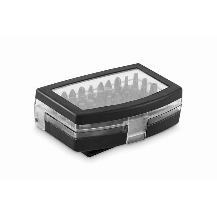 Reklámajándék | Screy 32 részes bitfej készlet, fekete