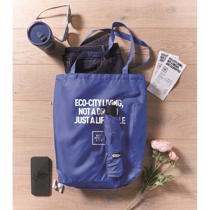 Seattle 21 colos RPET esernyő szett, kék | Reklámajándék, reklámtárgy, céges ajándék, egyedi reklámajándék Reklámajándék | Seattle 21 colos RPET esernyő szett, kék