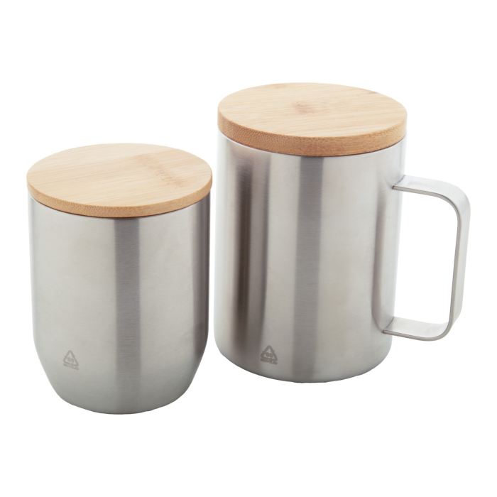 Reklámajándék | Sesboo thermo pohár, ezüst, 300 ml