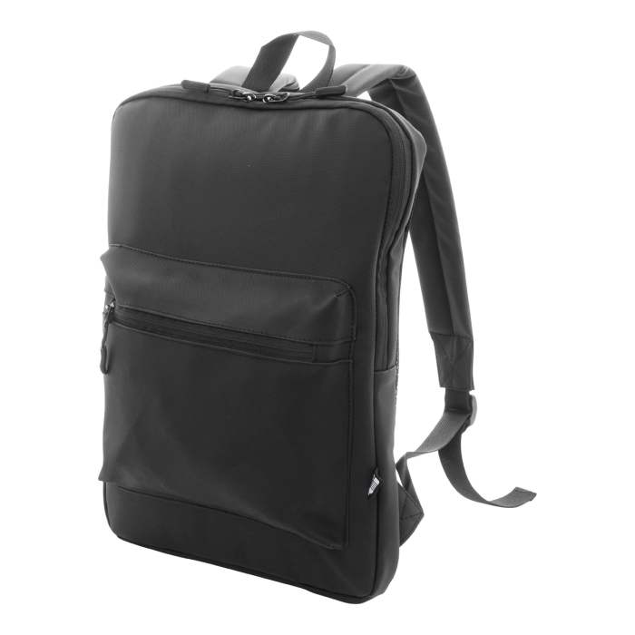 Reklámajándék | Slippu RPET laptop hátizsák, fekete