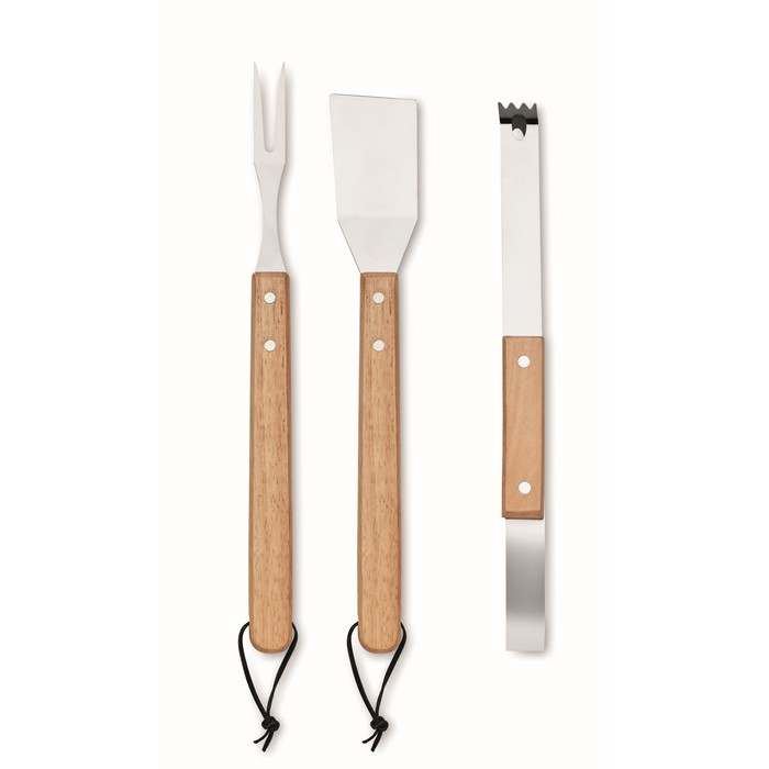 Reklámajándék | Smokey Tölgyfa grilleszköz szett, natúr