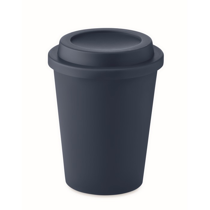 Sora duplafalú PP pohár 300 ml, sötétkék
