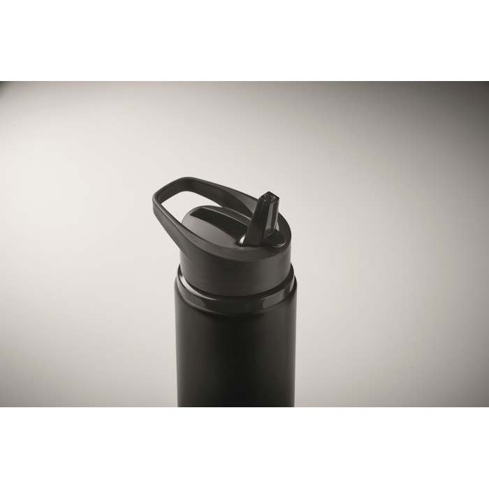 Reklámajándék | Spot Szimplafalú palack 500 ml, fekete
