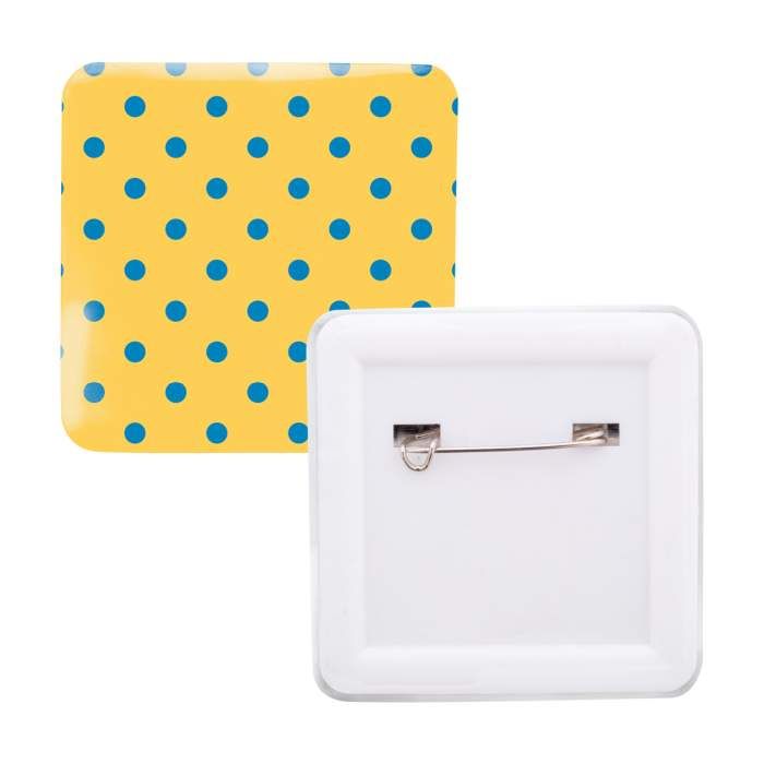 Reklámajándék | SquareBadge Maxi kituző, fehér