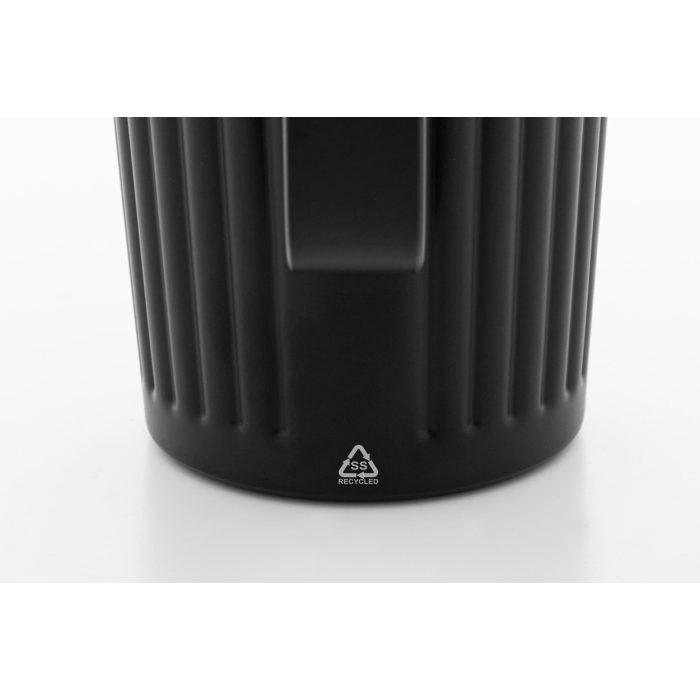 Reklámajándék | Streaky Grab thermo bögre, fekete, 470 ml