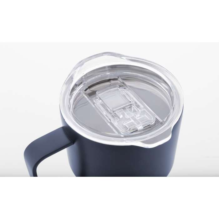 Reklámajándék | Streaky Grab thermo bögre, sötétkék, 470 ml