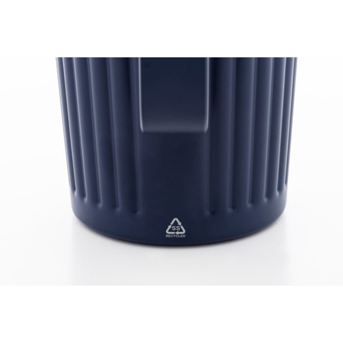 Reklámajándék | Streaky Grab thermo bögre, sötétkék, 470 ml
